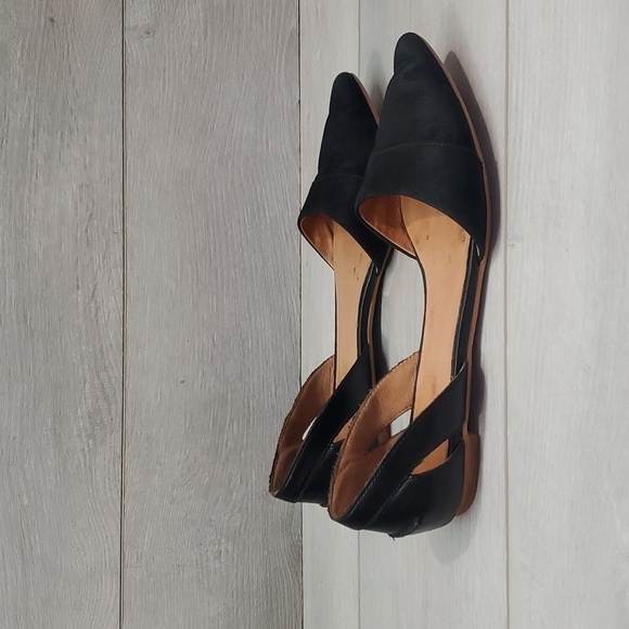 Madewell Womens D'orsay Comfort Work Loafer Pointed Toe Flats Leather shoes sz 7 - Picture 3 of 12
